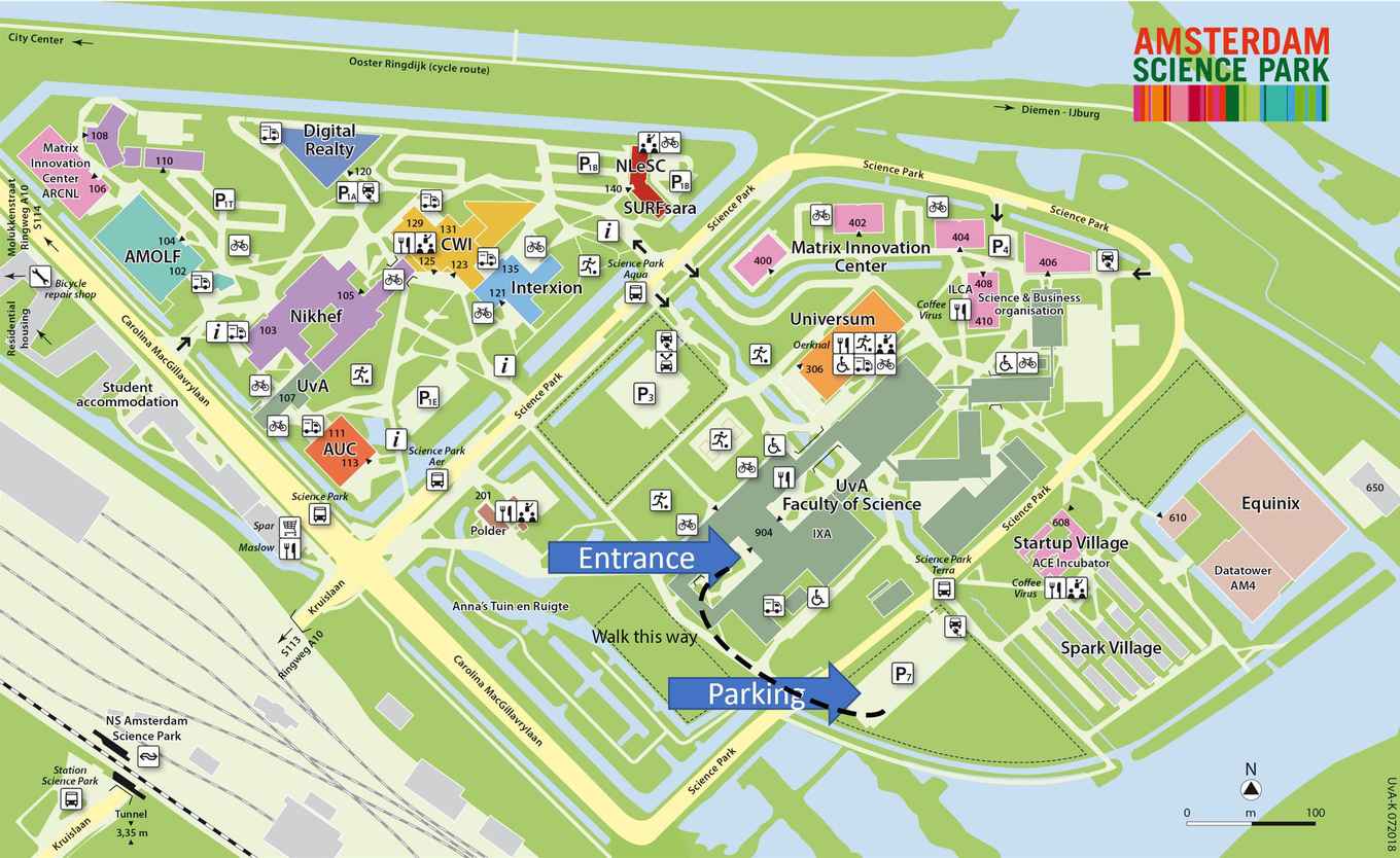 Amsterdam Science Park parking lots